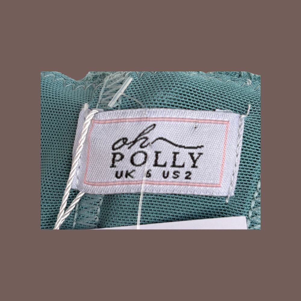 Oh Polly Mini Dress | Teal Lace Corset | Size 2 | Y2K - Picture 5 of 6